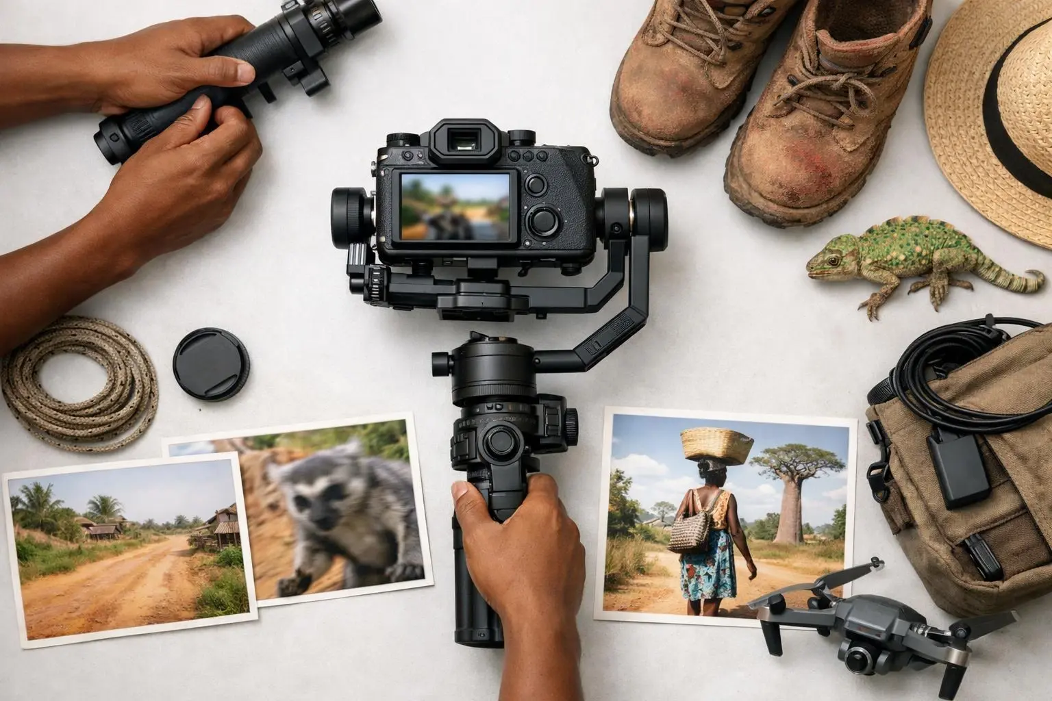 How Camera stabilizer applies to Film production Madagascar services in Madagascar, Madagascar—practical illustration