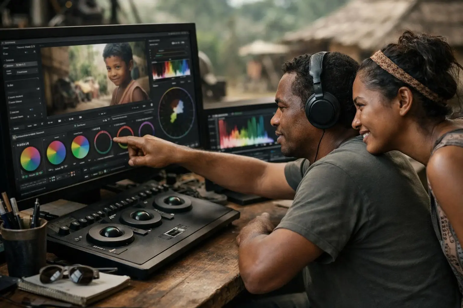 How Color grading applies to Film production Madagascar services in Madagascar, Madagascar—practical illustration