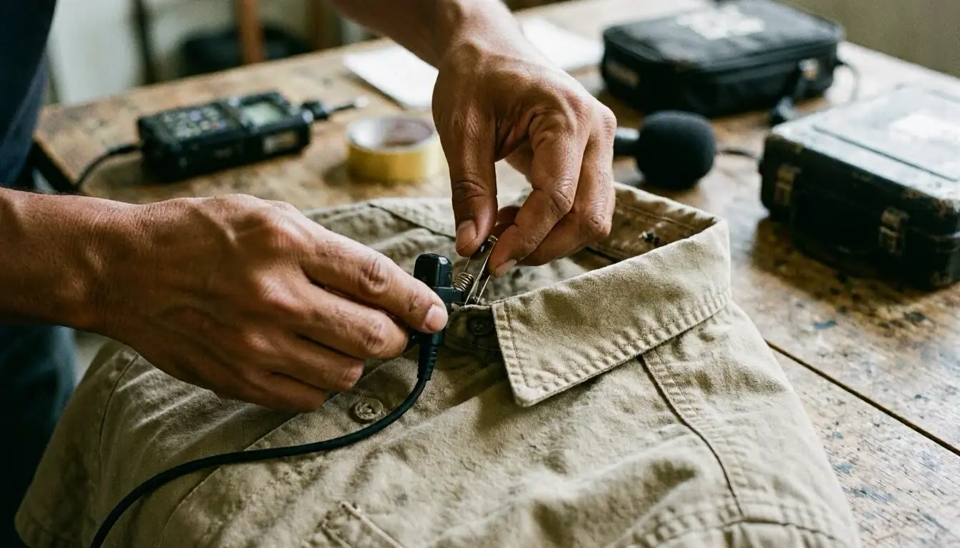 How Lavalier microphone applies to Film production Madagascar services in Madagascar, Madagascar—practical illustration