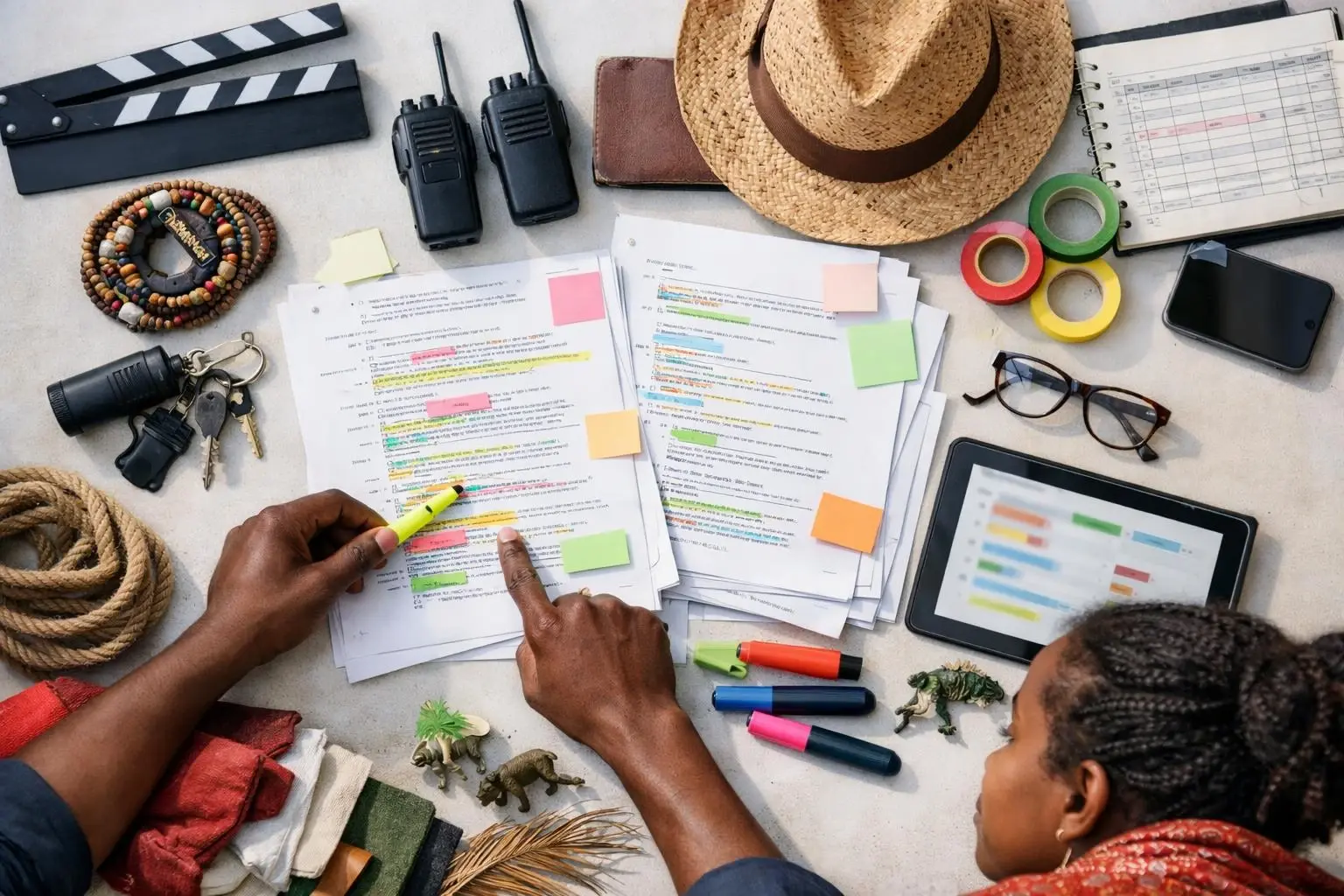 Script breakdown in Film production Madagascar: Script breakdown is a step-by-step look at a film or video script—visual g...
